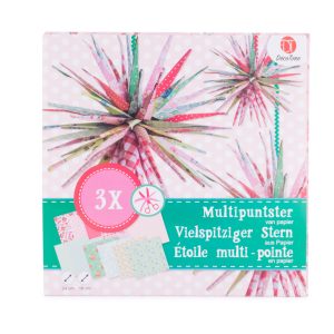 Set coli stelute 3D roz verde 1 of 1